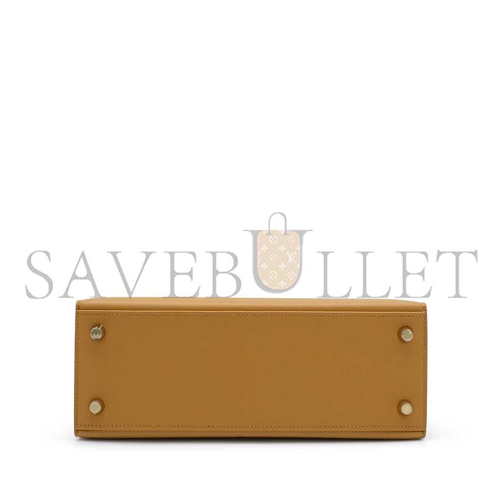 HERMÈS MASTER SESAME EPSOM KELLY 25 SELLIER GOLD HARDWARE (25*17*7cm) 